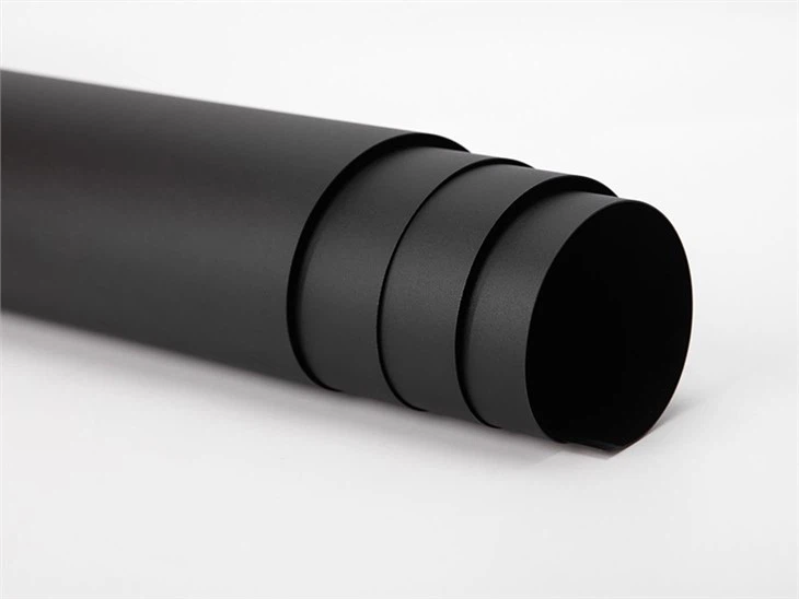 black cardboard rool